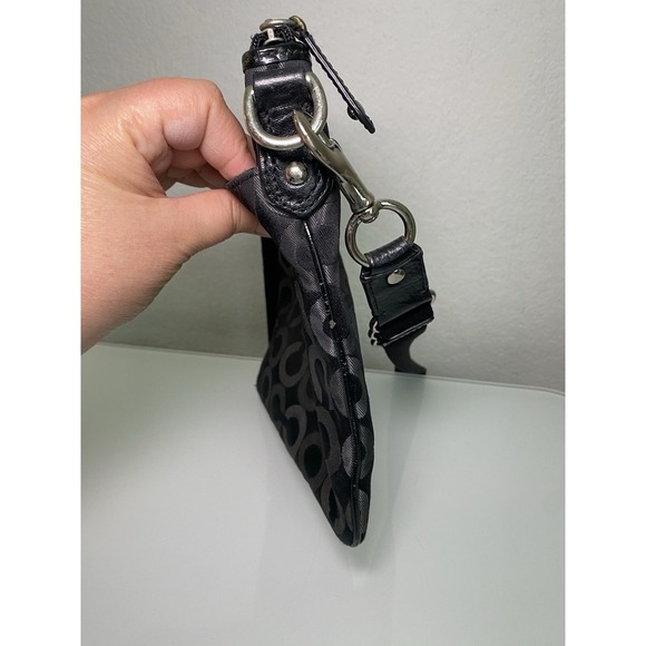 Coach MADISON Black Grey Op Art Stage Coach Crossbody Swingpack 43430 - Picture 7 of 16